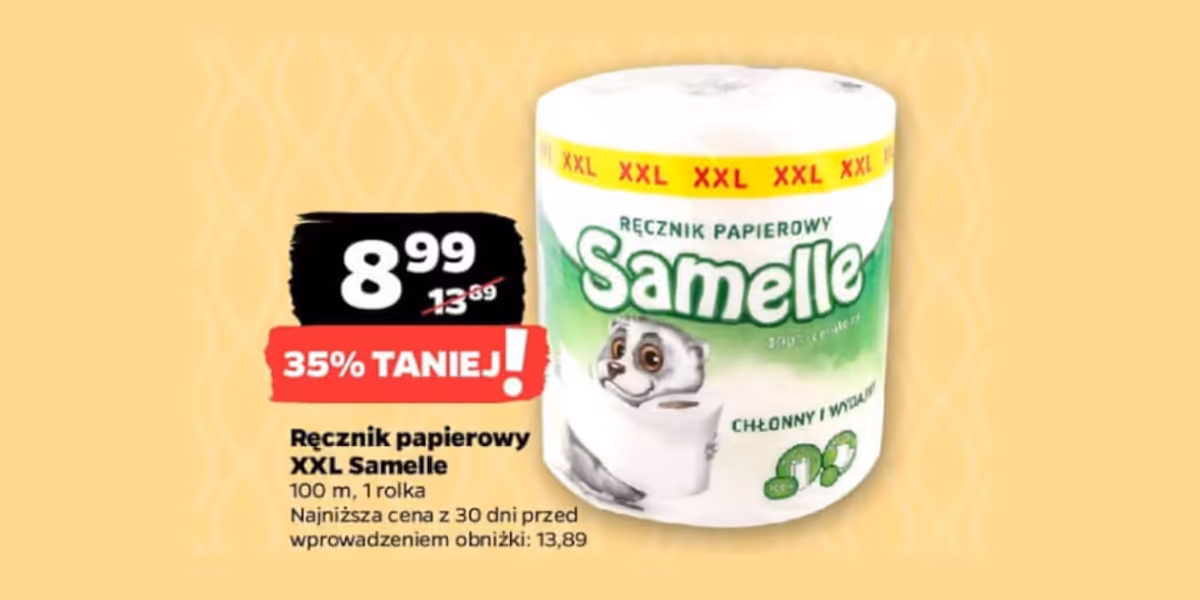 Netto: -35% na ręcznik papierowy XXL Samelle