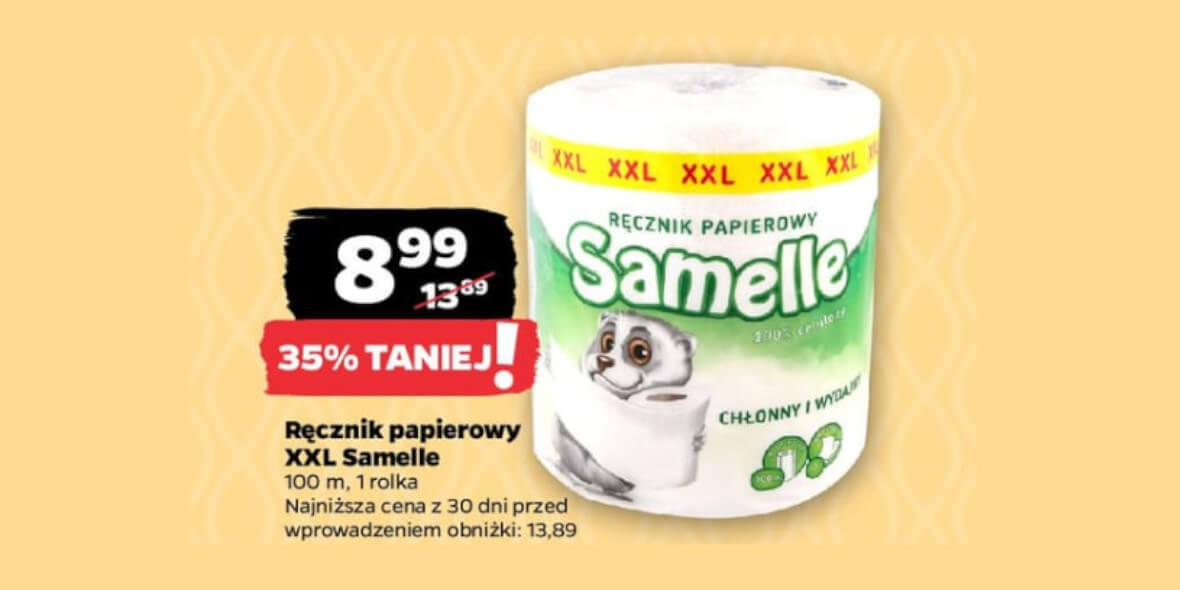 Netto: -35% na ręcznik papierowy XXL Samelle 03.06.2025