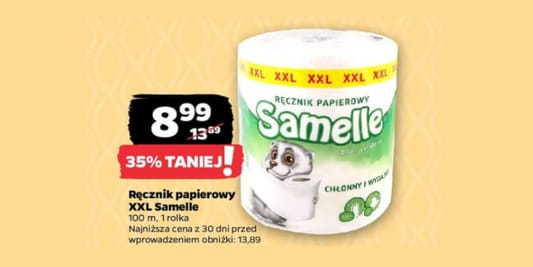 Netto: -35% na ręcznik papierowy XXL Samelle 03.06.2025