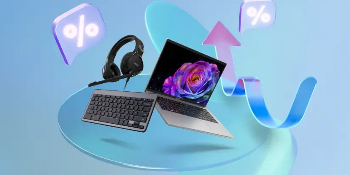 Acer: KOD rabatowy Do -5% ekstra na zakupy w Acer