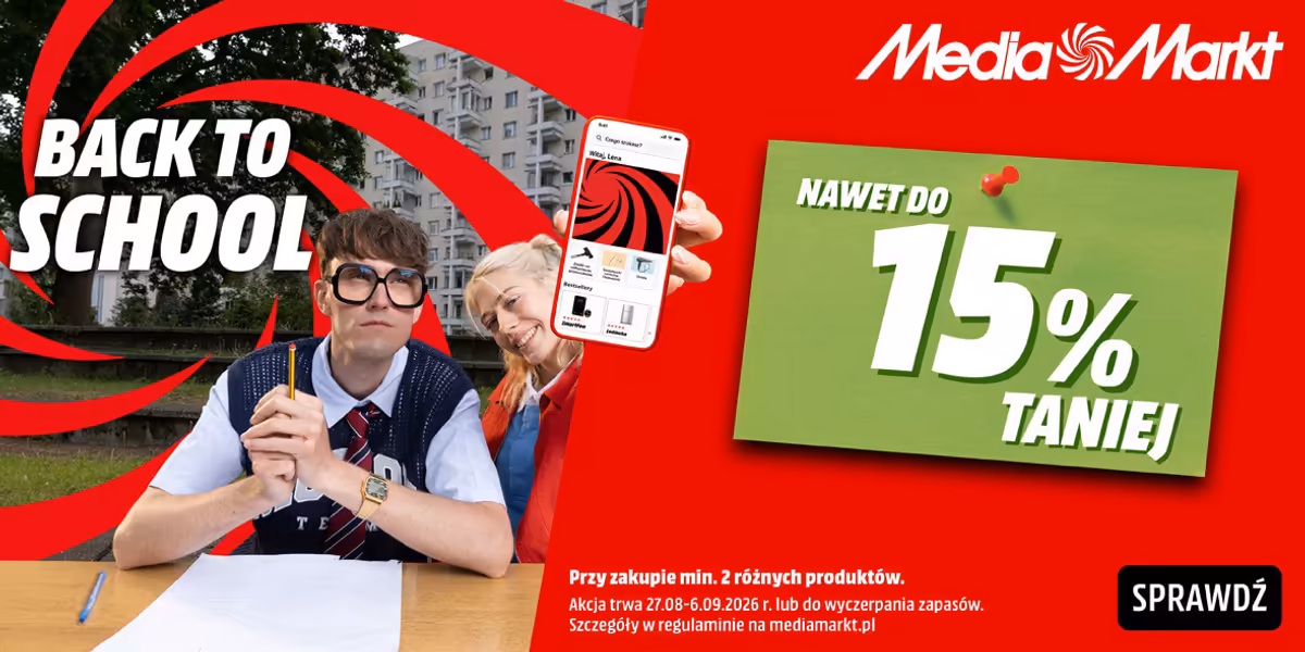 Media Markt: Do -15% na Back To School