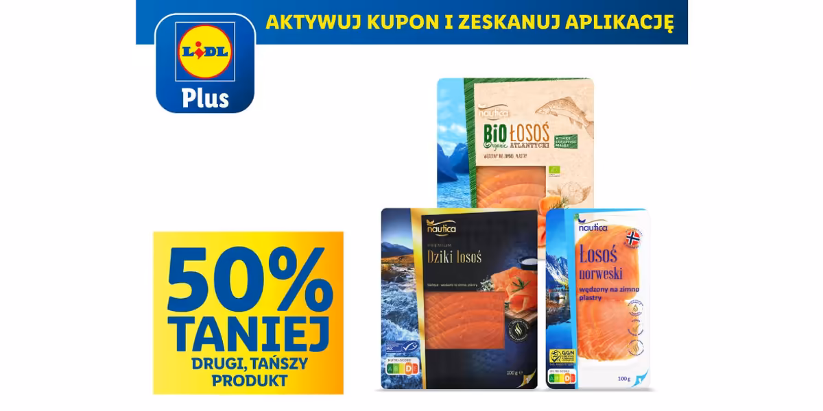 Lidl: KUPON -50% na wszystkie łososie wędzone
