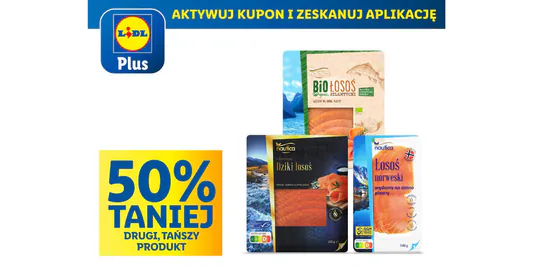 Lidl: KUPON -50% na wszystkie łososie wędzone 08.05.2025