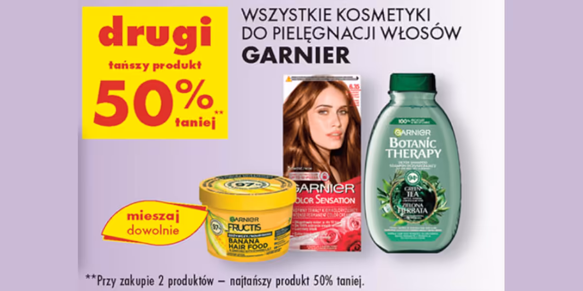 Biedronka: -50% na wszystkie kosmetyki Garnier