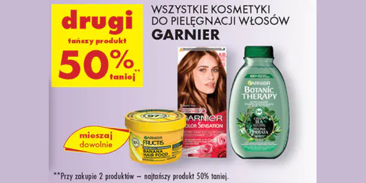 Biedronka: -50% na wszystkie kosmetyki Garnier 04.06.2025