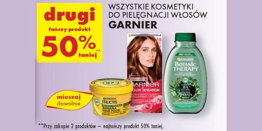 Biedronka: -50% na wszystkie kosmetyki Garnier 04.06.2025