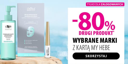 hebe: -80% na drugi produkt 27.05.2025
