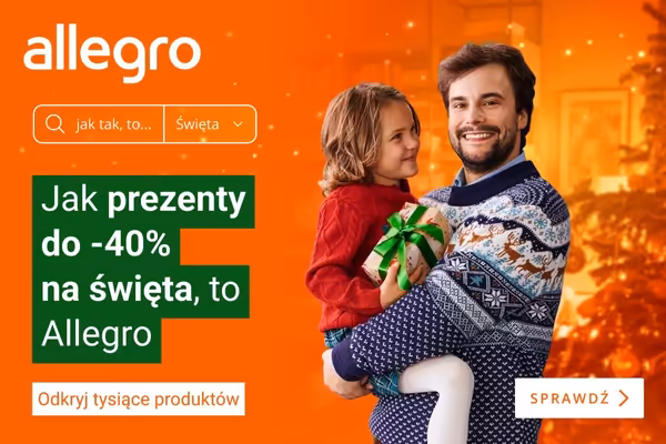 Allegro: Do -40% na świąteczne prezenty