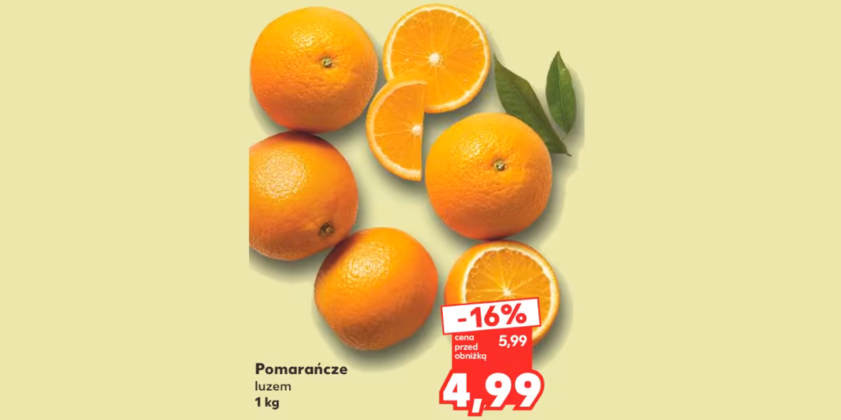 Kaufland: -16% na pomarańcze
