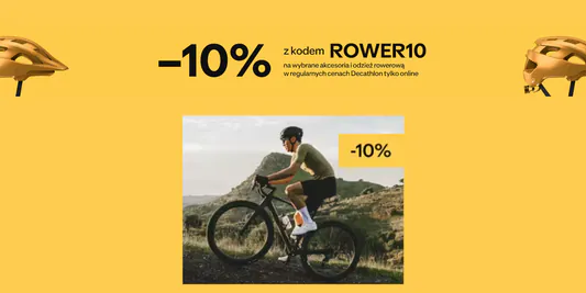 Decathlon: KOD rabatowy -10% na akcesoria rowerowe 13.04.2025