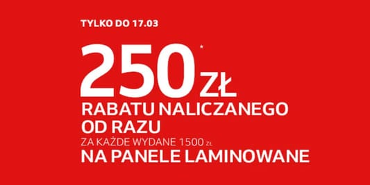 Komfort: -250 zł za każde wydane 1500 zł 11.03.2026