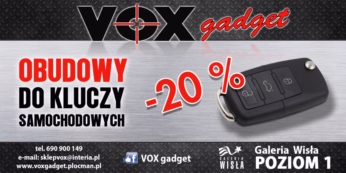 VOX Gadget: -20% na obudowy do kluczy samochodowych