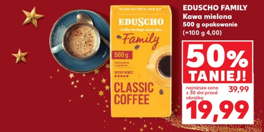 Kaufland: -50% na kawę mieloną Eduscho Family 04.12.2025