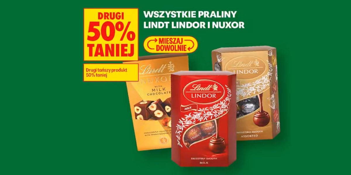 Biedronka: -50% na wszystkie praliny Lindt Lindor i Nuxor
