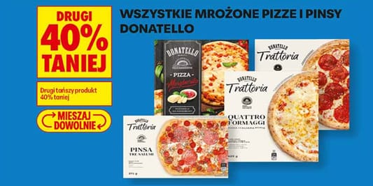 Biedronka: -40% na wszystkie mrożone pizze i pinsy Donatello 14.10.2026