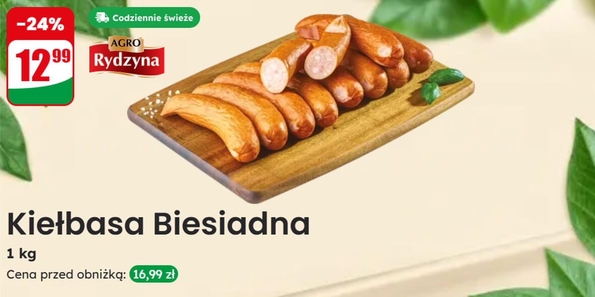 Dino: -24% na kiełbasę biesiadną