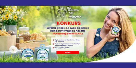 Loterie i Konkursy:  Konkurs "Almette" 11.06.2025