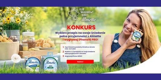 Loterie i Konkursy:  Konkurs "Almette" 11.06.2025