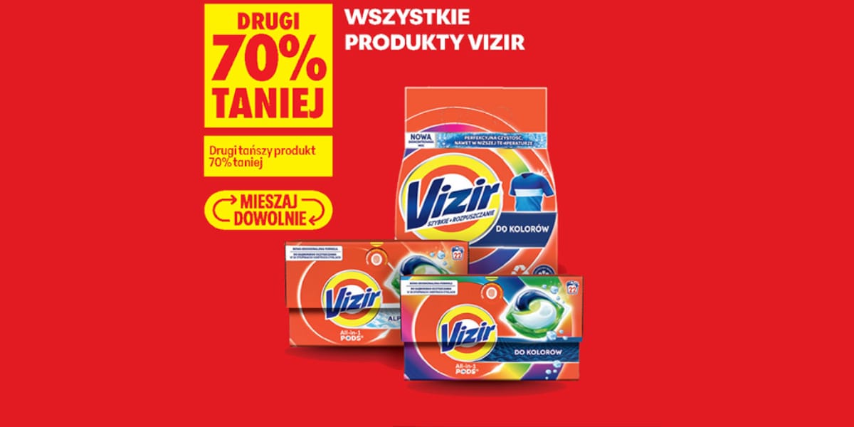 Biedronka: -70% na wszystkie produkty Vizir