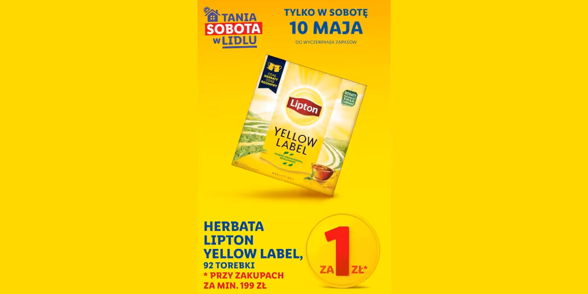 Lidl: 1 zł za herbatę Lipton
