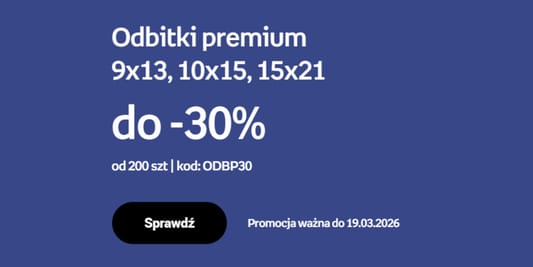 Empik Foto: KOD rabatowy do -30% na odbitki premium 13.03.2026