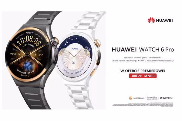 Huawei: -300 zł na HUAWEI Watch 6 Pro
