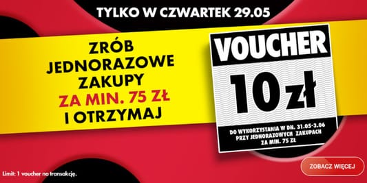Biedronka: Voucher 10 zł na następne zakupy 29.05.2025