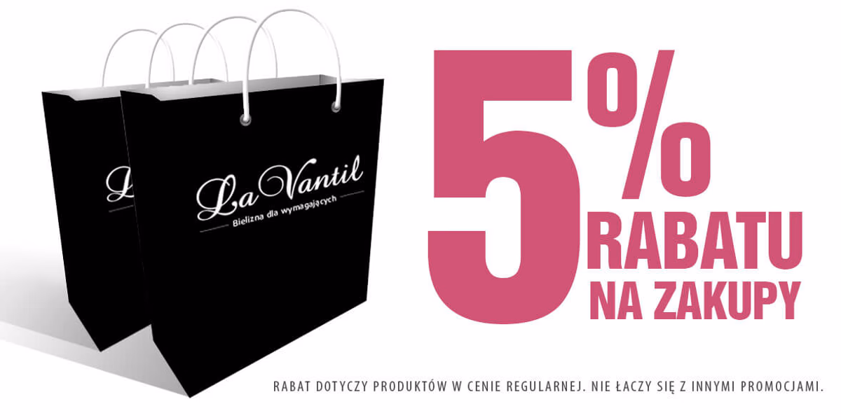 La Vantil: -5% na zakupy