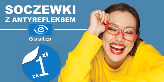 Paris Optique: 1 zł za soczewki  marki Essilor  w Paris Optique 13.06.2019