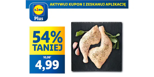 Lidl: KUPON -54% na ćwiartki z kurczaka 02.06.2025