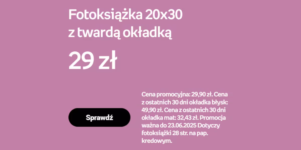 Empik Foto: 29 zł za fotoksiążkę 20x30 z twardą okładką