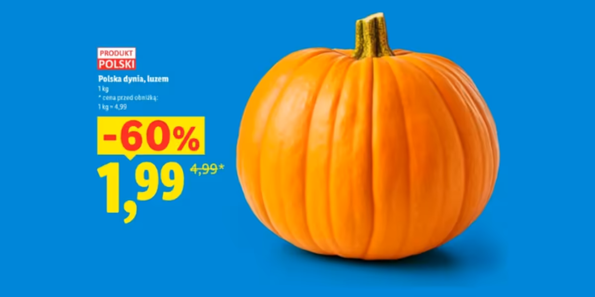 Lidl: -60% na polską dynię