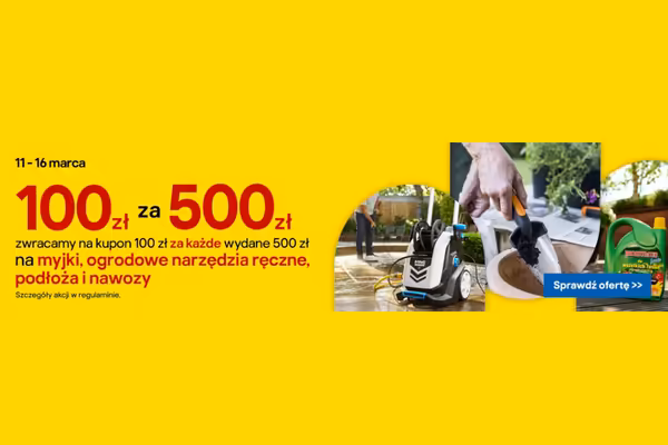 Castorama: Kupon o wartości 100 zł na produkty do ogrodu