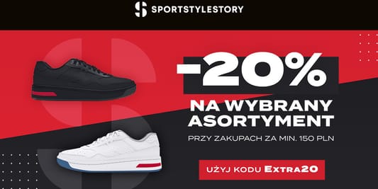 Sportstylestory.com: KOD rabatowy -20% na wybrane produkty 08.07.2025
