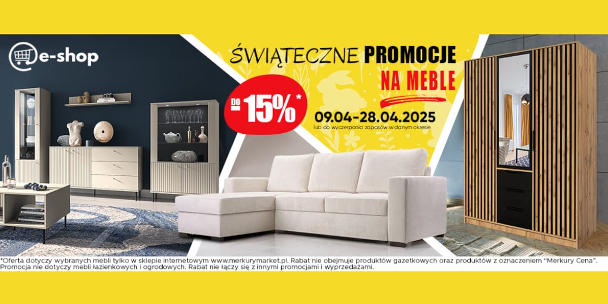 Merkurymarket.pl: Do -15% na meble w Merkury Market