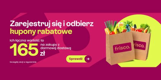 Frisco: Nawet 165 zł na zakupy i darmowa dostawa 07.05.2024