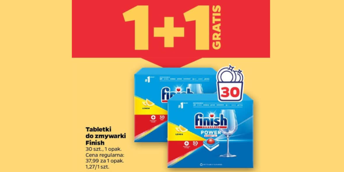 Netto: 1+1 GRATIS na tabletki do zmywarki Finish 03.06.2025