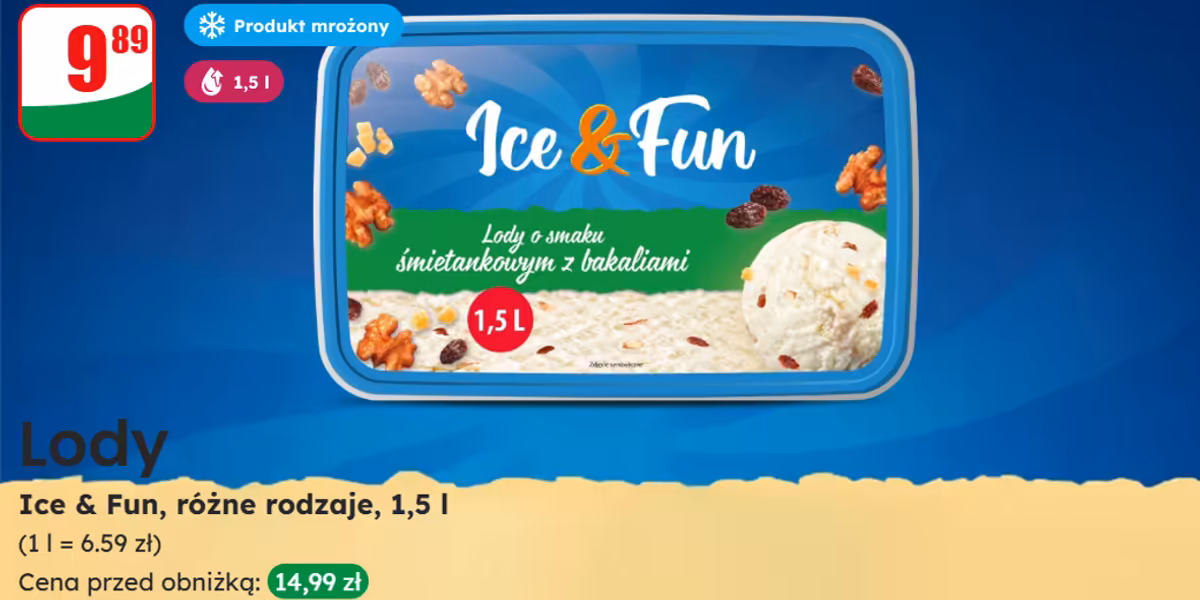 Dino: 9,89 zł za lody Ice & Fun