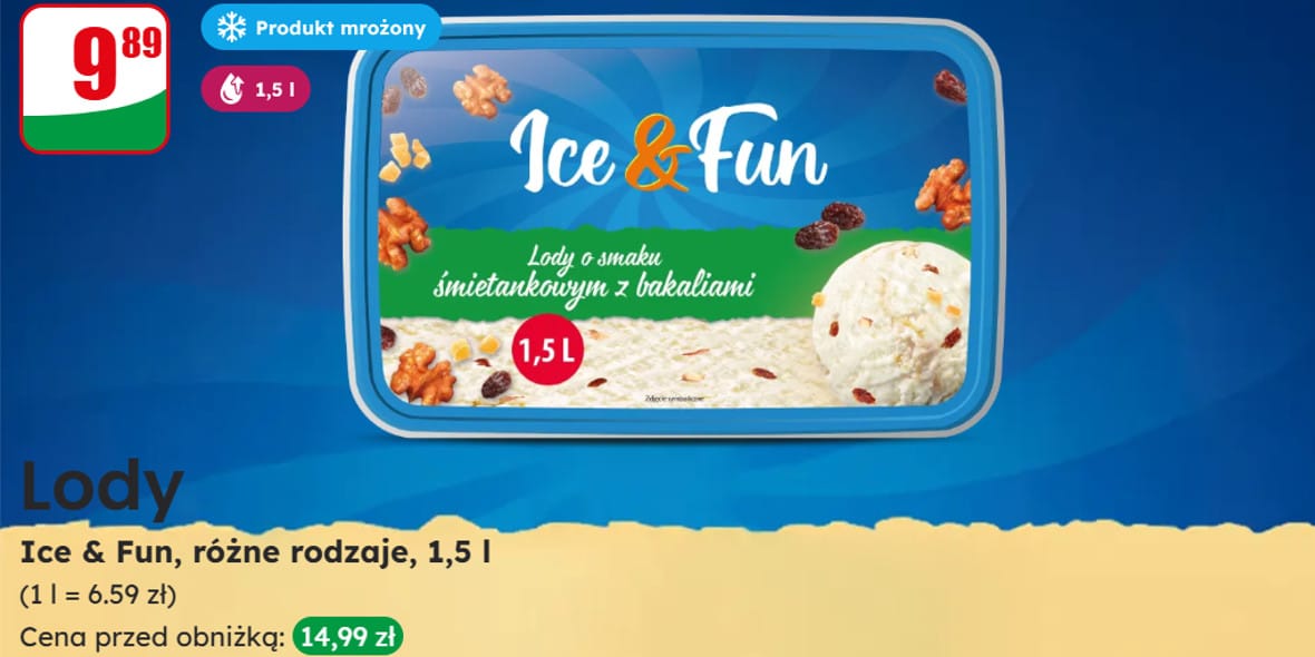Dino: 9,89 zł za lody Ice & Fun 12.05.2025