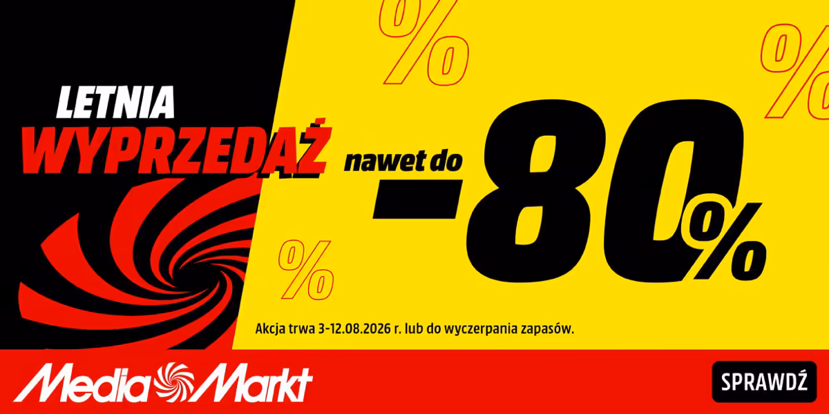 Media Markt: Do -80% na letniej wyprzedaży w Media Markt