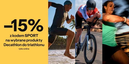 Decathlon: KOD rabatowy -15% na produkty do triathlonu 20.05.2025