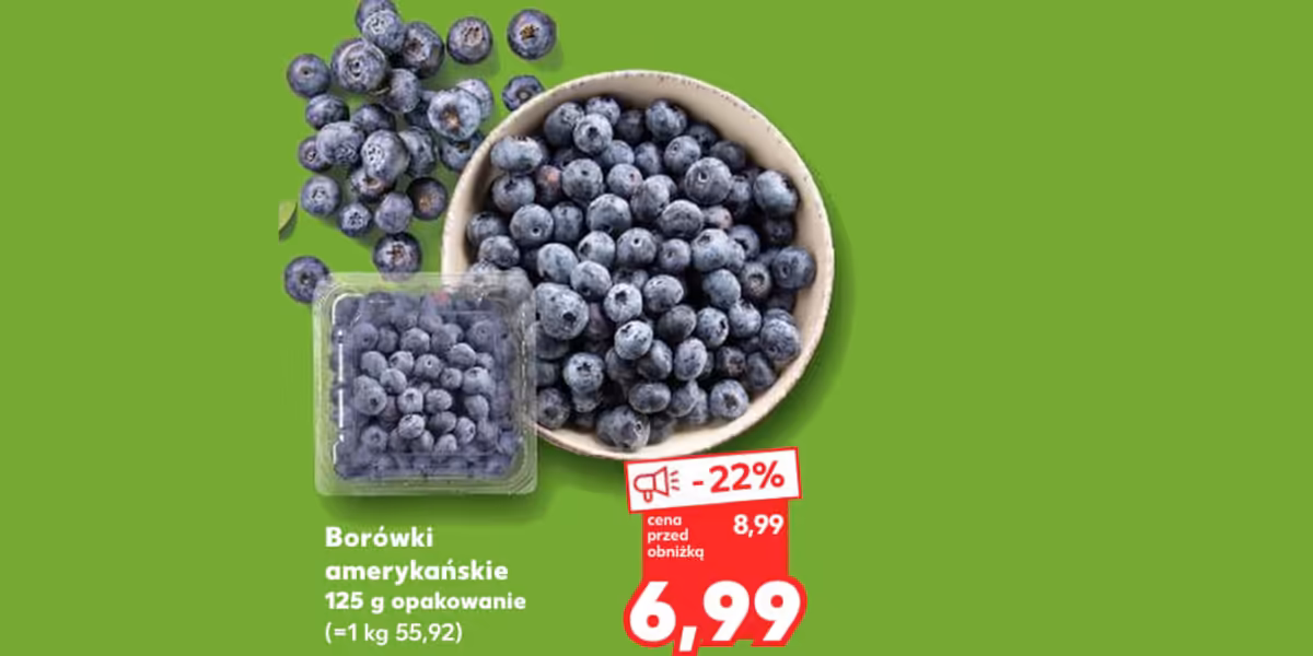 Kaufland: -22% na borówkę amerykańską
