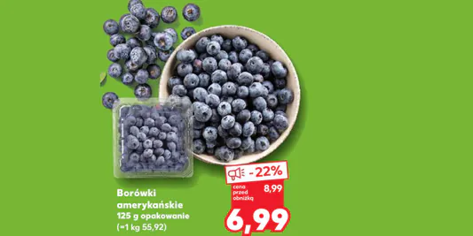 Kaufland: -22% na borówkę amerykańską 09.04.2026