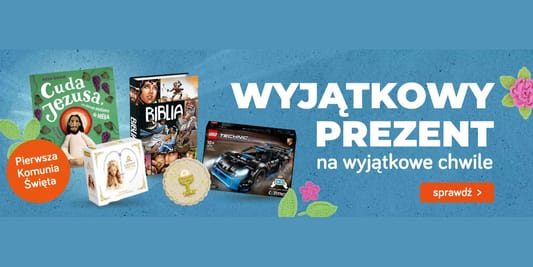 TaniaKsiazka.pl:  Prezenty na Pierwszą Komunię Świętą 24.04.2025