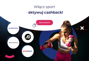 Rób sportowe zakupy i odbieraj CASHBACK!	