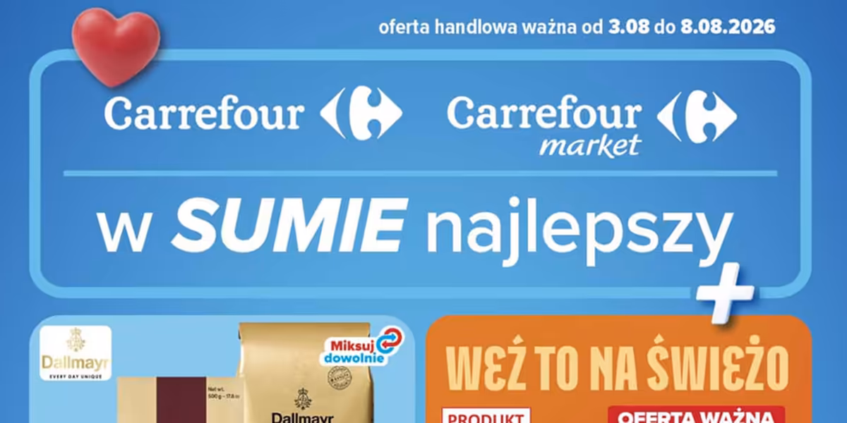 Carrefour: Carrefour gazetka promocyjna od 3 sierpnia 2026 aktualna - weź to na świeżo 2026-08-03